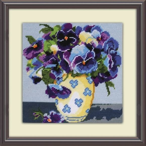 Design Works Crafts Other - Design Works Crafts, 10" x 10" Needlepoint Kit, Pansies